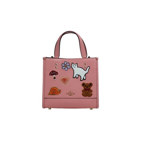 NEW Coach Dempsey 22 Creature Patches Tote Carryall Bag Pebbled Leather CC421 - Picture 3 of 6